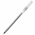 Bolígrafo de Tinta Negra con Cuerpo Transparente, Punta 0.7mm