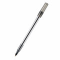 Bolígrafo transparente de tinta negra con punta fina 0.7 mm