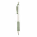 Bolígrafo Retráctil Verde Claro y Blanco con Agarre Ergonómico