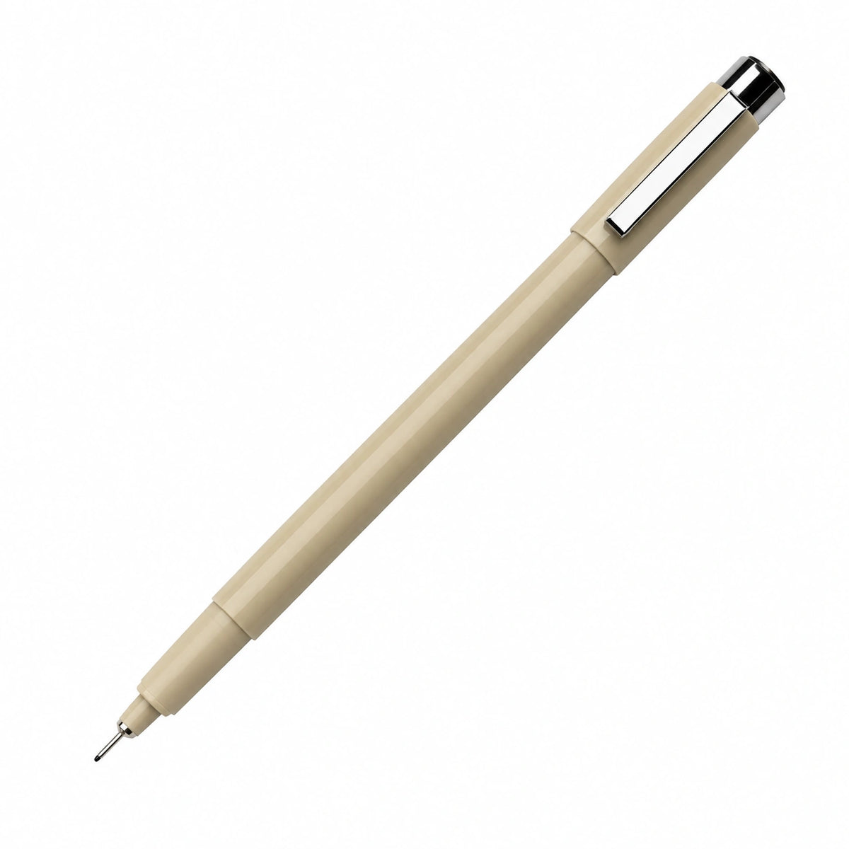 Bolígrafo de Gel Beige 0.5mm con Clip Metálico