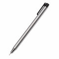 Bolígrafo Metálico de Punta Fina 0.5mm Plateado y Negro