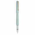 Pluma Estilográfica Verde Claro con Clip Dorado