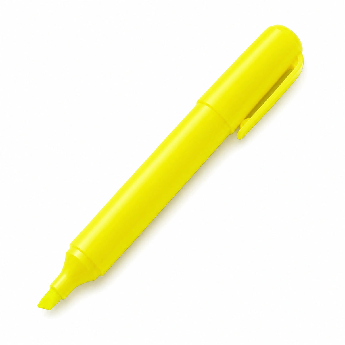 Marcador Fluorescente Amarillo con Punta Biselada