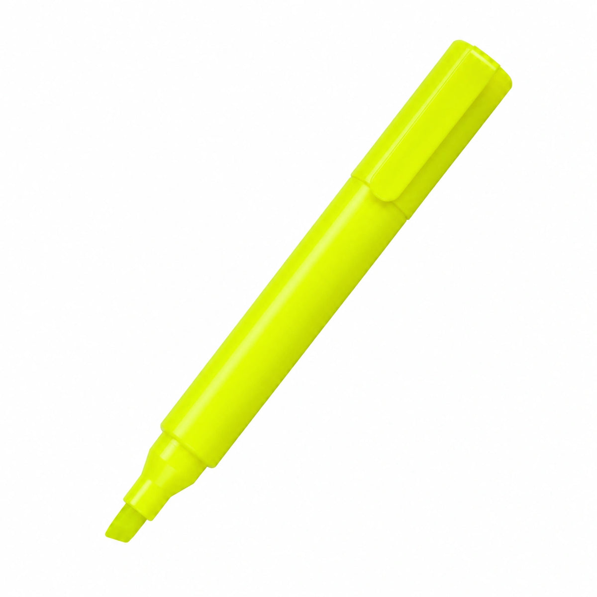 Marcador Fluorescente Amarillo de Punta Biselada