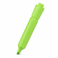 Marcador Fluorescente Verde Punta Biselada 2mm