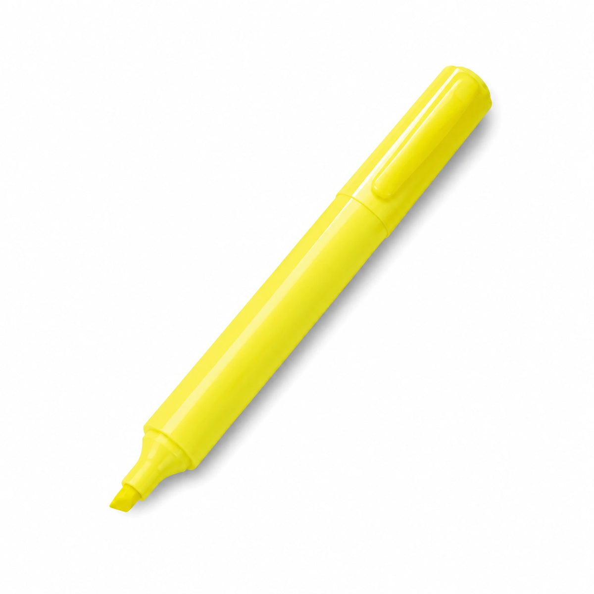 Resaltador Fluorescente Amarillo con Punta Biselada