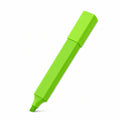 Marcador Resaltador Verde Fluorescente con Punta Biselada