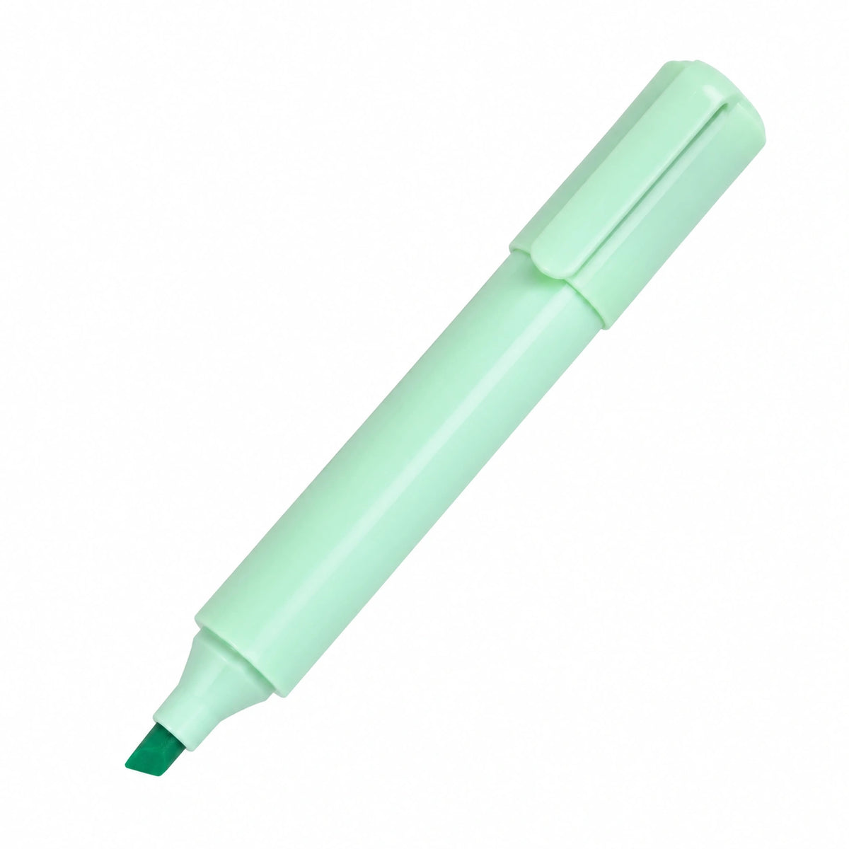 Resaltador Verde Pastel con Punta Biselada